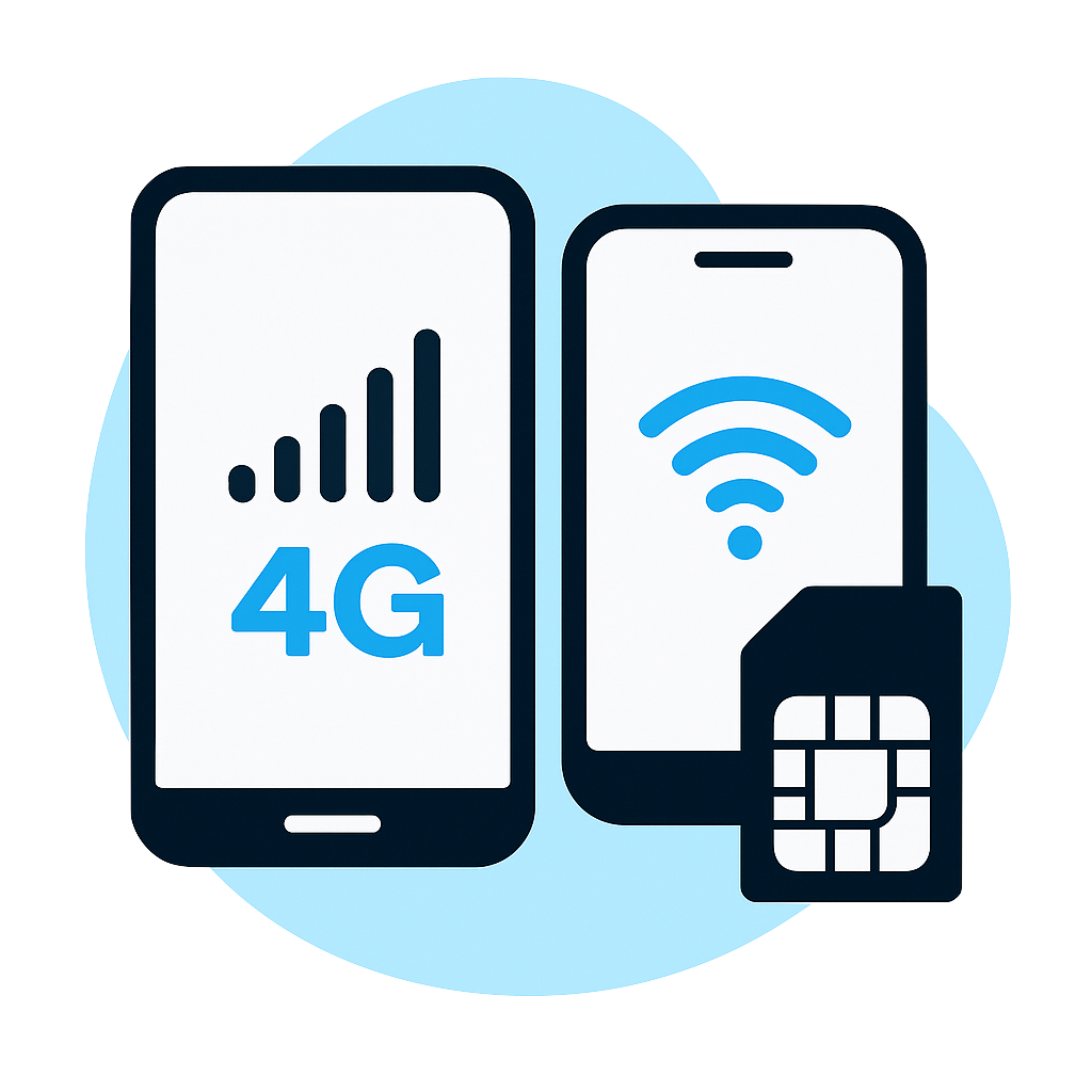 noleggio smartphone tablet connettivita