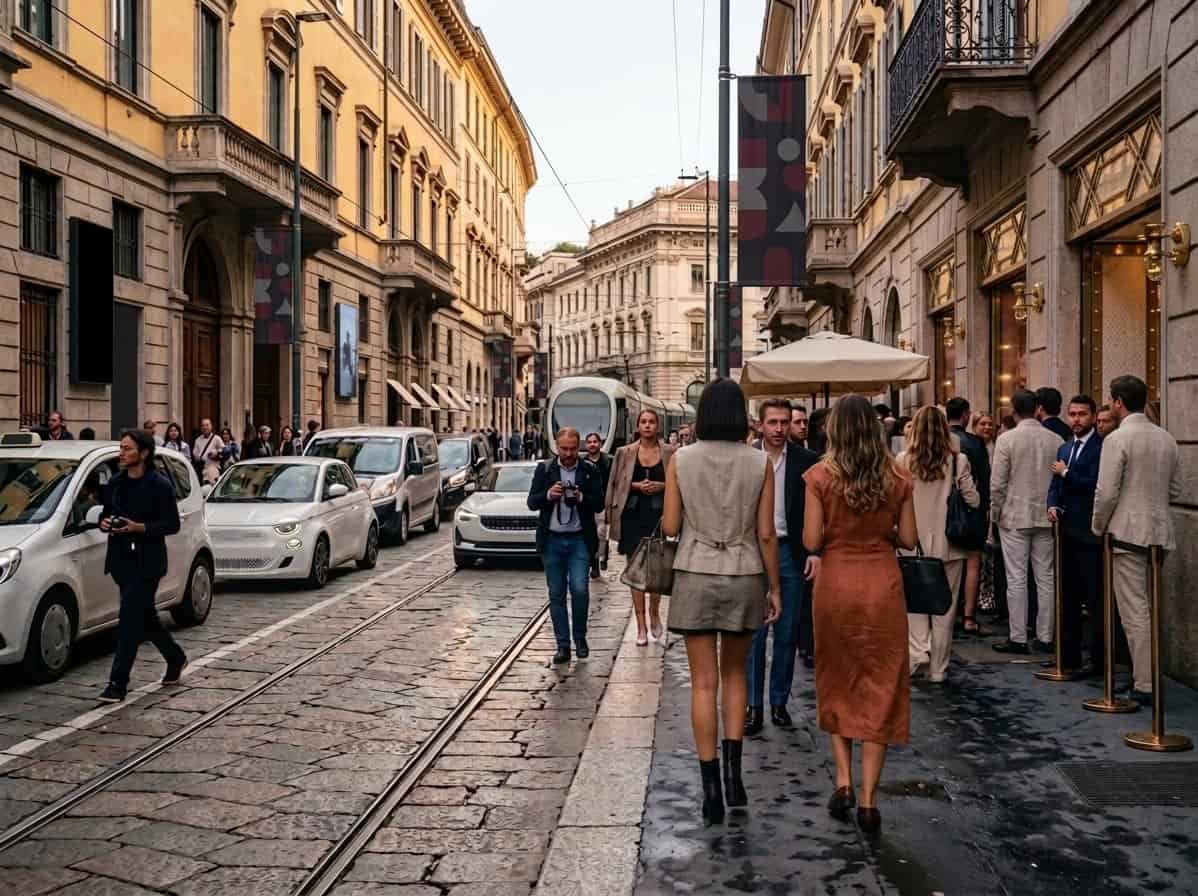 Milano durante la settimana della moda